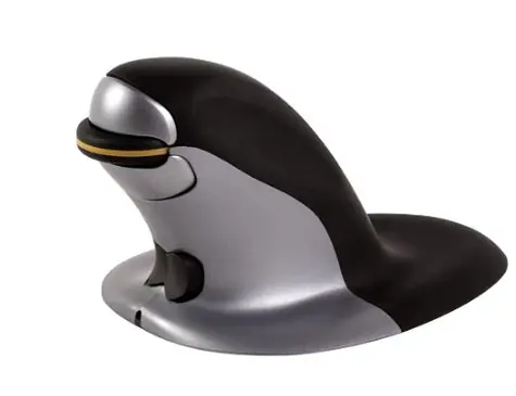 Fellowes Penguin Ambidextrous wireless - M / Vertikální bezdrátová laserová myš / 400 & 600 & 800 & 1200 DPI