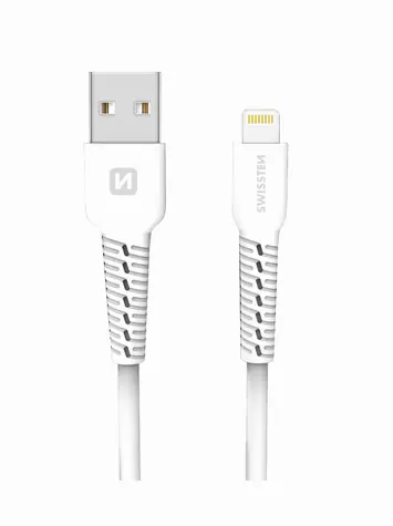 SWISSTEN datový kabel USB - LIGHTNING 1m bílá