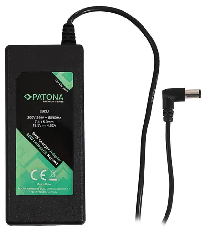 PATONA napájecí adaptér k notebook 19.5V / 4.62A 90W / konektor 7.4x5mm+pin / DELL / PREMIUM