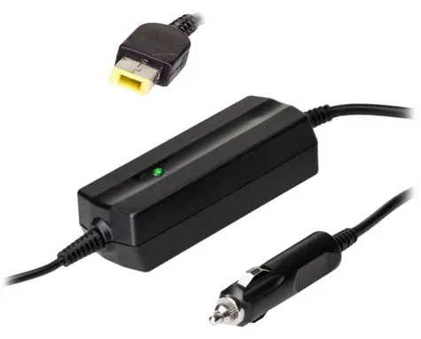 TRX Akyga napájecí adaptér do auta 20V pro notebooky IBM & Lenovo / 4.5A / 90W / Square yellow Slim Tip