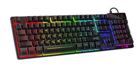 CONNECT IT NEO CKB-3590-CS černá / Mechanická herní klávesnice / RGB podsvícení / CZ layout / USB / 1.8m