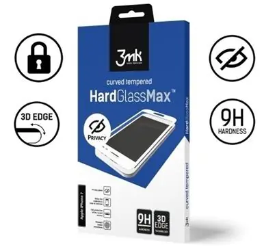 3mk HardGlass MAX Privacy Tvrzené sklo pro Apple iPhone 11 Pro Max černá