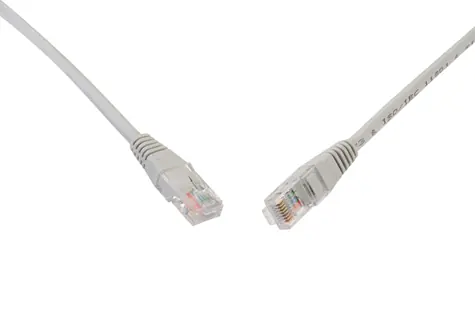 Solarix UTP CAT5E 0.5m non-snag proof šedá / Patch kabel / RJ45-RJ45