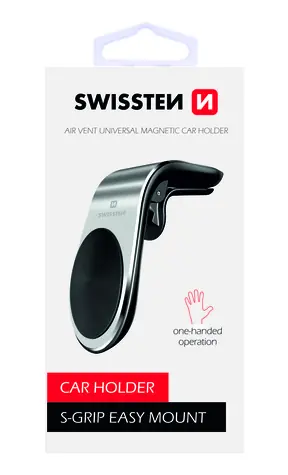 SWISSTEN EASY MOUNT stříbrná / Magnetický držák do ventilace auta