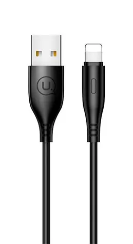 USAMS SJ266 Round Lightning Datový Kabel černá