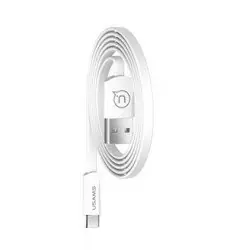 USAMS SJ201 Flat Datový Kabel microUSB 2A bílá
