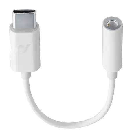 Cellularline Music Enabler Adaptér z konektoru USB-C na 3.5 mm jack bílá