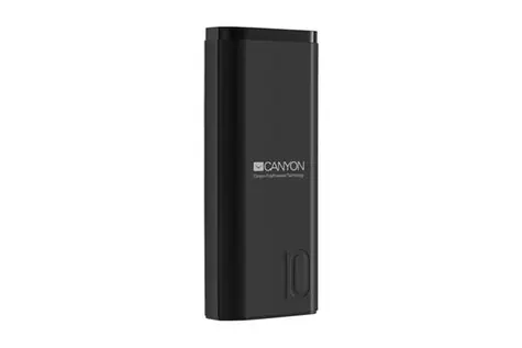CANYON CNE-CPB010B 10 000 mAh Li-poly černá / Power Bank / 5V / 2.1A / 1x USB / Smart IC