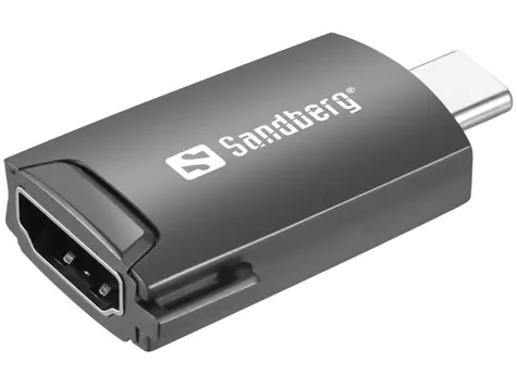 Sandberg redukce USB-C na HDMI / 4K30Hz / USB-C samec / HDMI samice  / černá