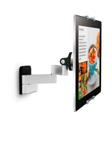 Vogels TMS 1030 RingO stříbrná-černá / Nástěnný držák pro tablety 7