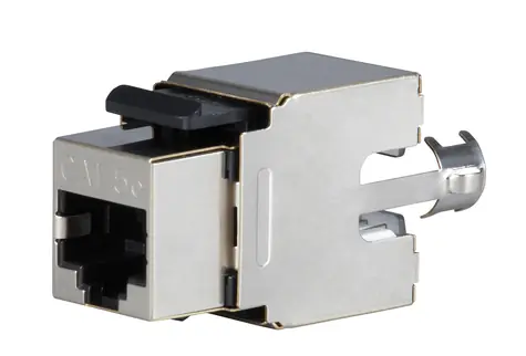 Solarix zařezávací keystone CAT5E STP / konektor RJ45 / stíněný