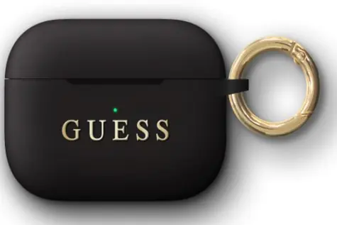 GUESS Silikonový Kryt pro Apple Airpods Pro černá