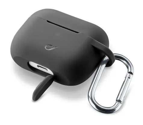 Cellularline Bounce Ochranný kryt s karabinou pro Apple AirPods Pro černá