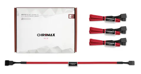 Noctua NA-SEC1 červená (chromax) / Prodlužovací kabel / 3x 4-Pin PWM / délka 300 mm