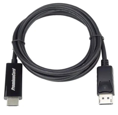 PremiumCord DisplayPort 1.2 přípojný kabel M-M na HDMI 2.0 / pro 4Kx2K@60Hz / délka 2m 