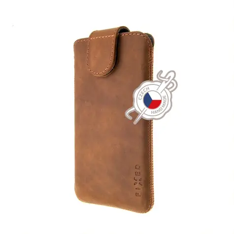 FIXED Posh Kožené pouzdro velikost 3XL hnědá