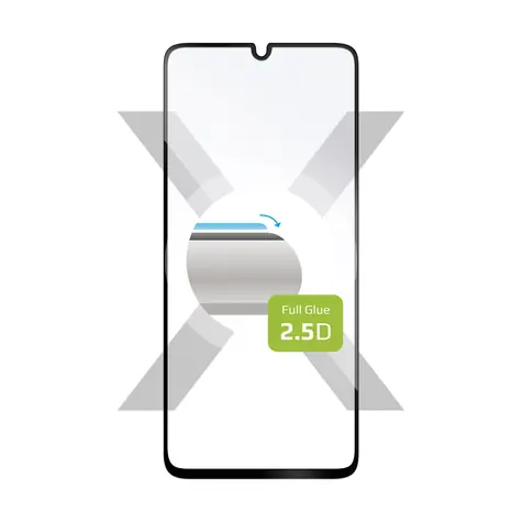FIXED Full-Cover Ochranné tvrzené sklo pro Samsung Galaxy A41 černá / lepení přes celý displej