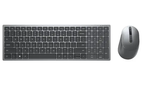 DELL KM7120W CZ šedá / Set bezdrátové klávesnice a myši / CZ / 2.4GHz / Bluetooth / USB