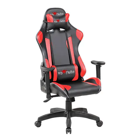 Red Fighter C8 herní křeslo černá / PU kůže / RGB podsvícení / odnímatelné polštářky / nosnost 132kg