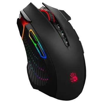 A4tech BLOODY J90S černá / Herní optická myš / 8000DPI / 8tl. + kolečko / CORE 3 / RGB / USB / 1.8 m