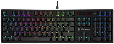 A4tech BLOODY B820R černá / Mechanická herní klávesnice / RGB / LK Optic Red / CZ / USB / 1.8 m
