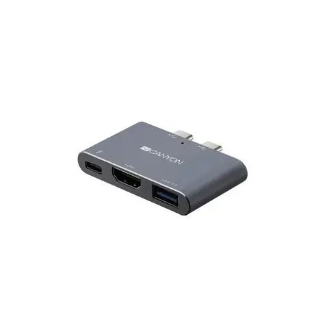 Canyon CNS-TDS01DG dokovací stanice šedá / Thunderbolt 3 / USB 3.0 / HDMI 