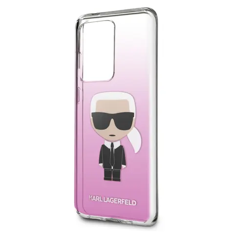 Karl Lagerfeld Degrade pouzdro pro Samsung Galaxy S20 Ultra růžová