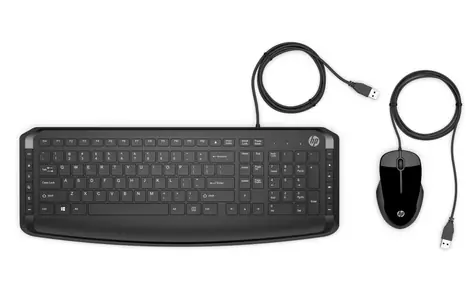 HP Pavilion Keyboard Combo 200 černá / Drátový set klávesnice a myši / USB / CZ SK layout