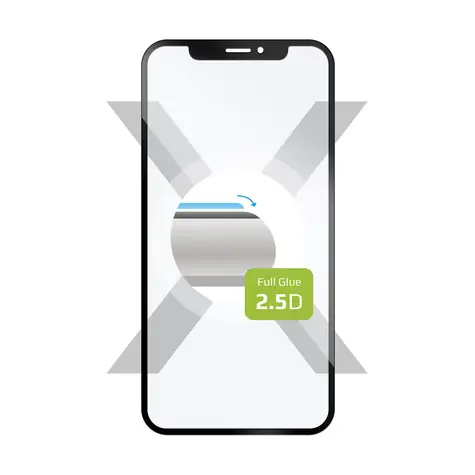 FIXED Full-Cover Ochranné tvrzené sklo pro Apple iPhone XR & 11 černá / lepení přes celý displej 