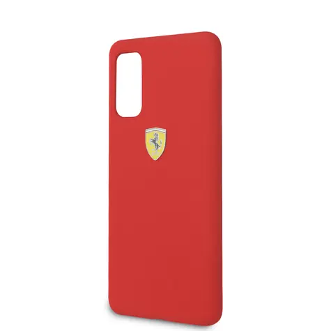 Ferrari SF Silikonový Kryt pro Samsung Galaxy S20 červená