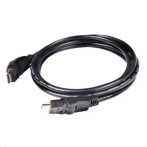 Club3D Kabel HDMI 2.0 4K60Hz otočné koncovky 360° 2m
