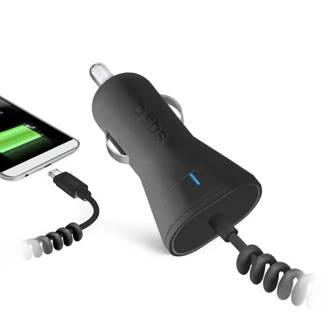 SBS Autonabíječka Micro-USB černá / 1000 mA