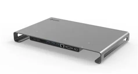 SWISSTEN USB-C HUB DOCK / 2x USB-C / 3x USB 3.0 / HDMI / LAN / microSD / SD / Jack 3.5mm / VGA / hliník