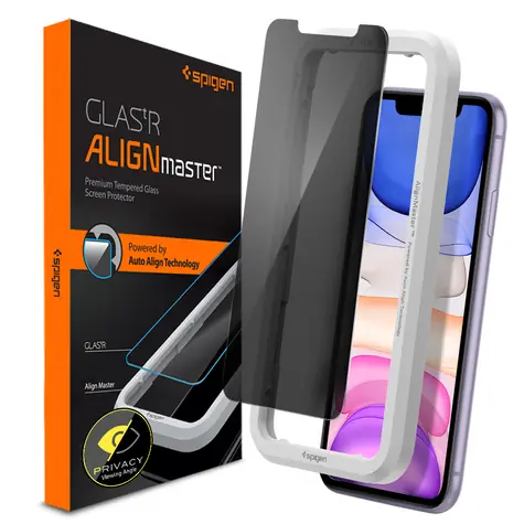 Spigen AlignMaster Privacy ochranné sklo pro Apple iPhone 11