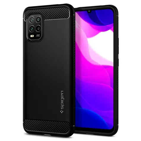 Spigen Rugged Armor ochranný kryt pro Mi 10 Lite černá