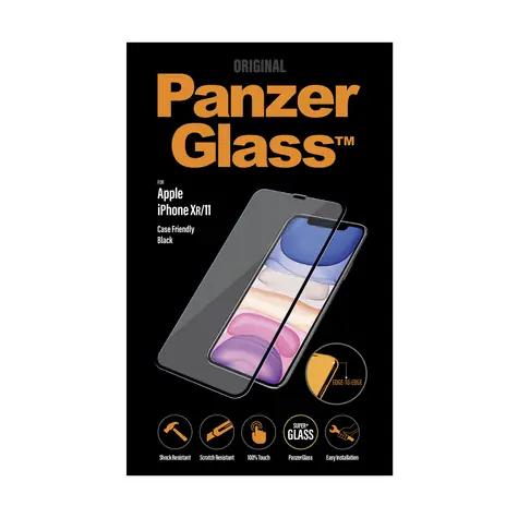 PanzerGlass Case Friendly Tvrzené sklo pro Apple iPhone 11 & XR černá