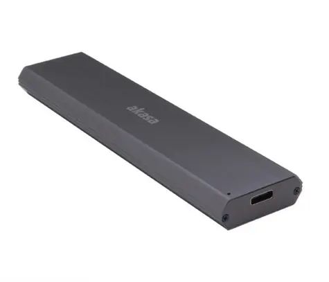 AKASA AK-ENU3M2-03 černá / externí box pro M.2 PCIe NVMe SSD / USB 3.1 Gen2 Type-C / hliníkový