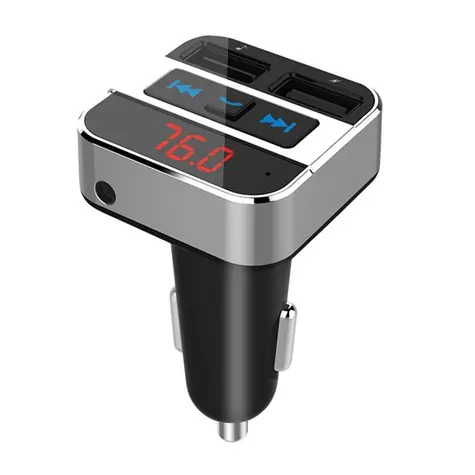 Solight BT02 FM transmitter s bluetooth připojením do auta / 2x USB + handsfree