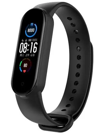 Tactical 661 Silikonový Řemínek pro Xiaomi Mi Band 5 černá
