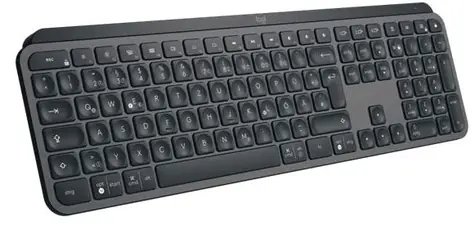 Logitech Wireless MX Keys MAC černo-šedá / Bezdrátová klávesnice / podsvícená / Bluetooth+RF / US
