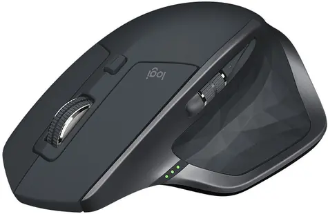 Logitech MX Master 2S černá / bezdrátová myš / 4000 DPI / 7 tlačítek / Bluetooth + USB přijímač / 2.4Ghz 