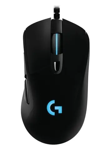 Logitech G403 Hero / herní myš / 25600 DPI / USB-A / RGB Lightsync / závaží / kabel 2.1m / černá