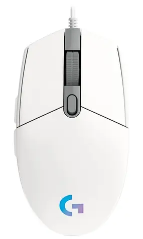 Logitech G102 Lightsync bílá / drátová herní myš / 8000 DPI / 6 tlačítek / RGB Lightsync