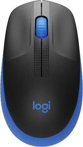 Logitech M190 modrá / optická bezdrátová myš / 1000 DPI / USB přijímač / 3 tlačítka