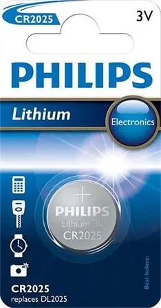 Philips baterie CR2025 - 1ks