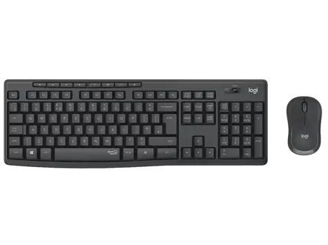 Logitech MK295 Silent US graphite / Bezdrátová sada klávesnice a myši / US verze