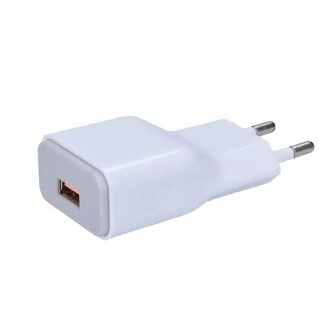 Solight DC51 USB nabíjecí adaptér 1x USB bílošedá / fast charge / Qualcomm / 5V-2A / 9V-1.5A / 12V-1A / AC 230V