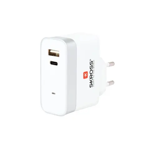 SKROSS DC55 USB nabíjecí adaptér Type-C Euro / 5400mA max.