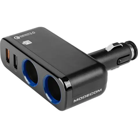 MODECOM USB-C nabíjací adaptér do auta černá / Quick Charge 3.0