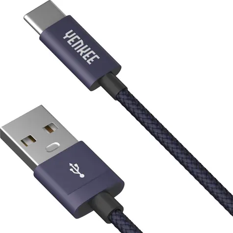 YENKEE YCU 301 kabel USB 2.0 na USB-C fialová / M-M / délka 1m / 480 Mbs / 3A